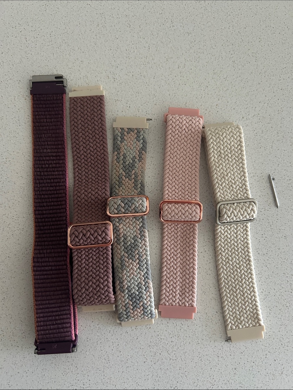 Mixed Woven Watch Bands - Plum, Mauve, Multi, Blush, Cream
